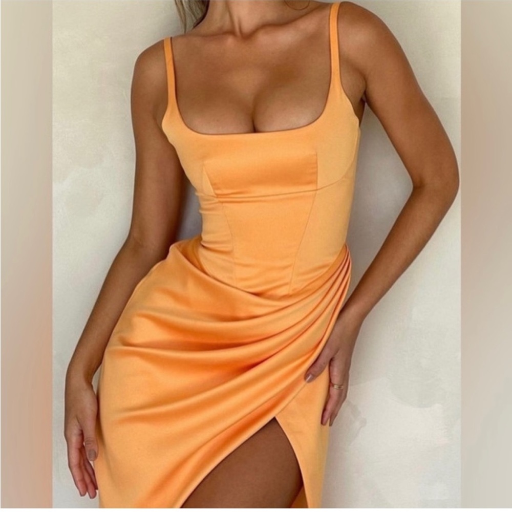 House of CB Tangerine Corset Dress in Small